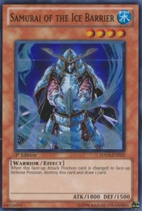 Samurai of the Ice Barrier (Super Rare) [HA03-EN019] Hidden Arsenal 3 1st Edition