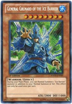 General Grunard of the Ice Barrier (Secret Rare) [HA03-EN049] Hidden Arsenal 3 Unlimited