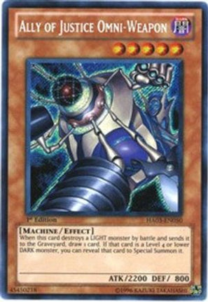 Ally of Justice Omni-Weapon (Secret Rare) [HA03-EN050] Hidden Arsenal 3 1st Edition
