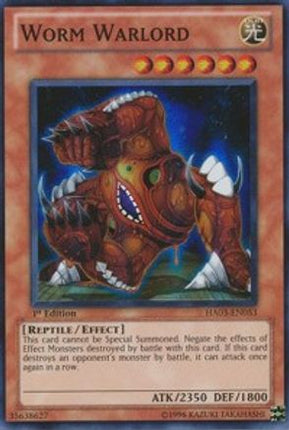 Worm Warlord (Super Rare) [HA03-EN053] Hidden Arsenal 3 1st Edition