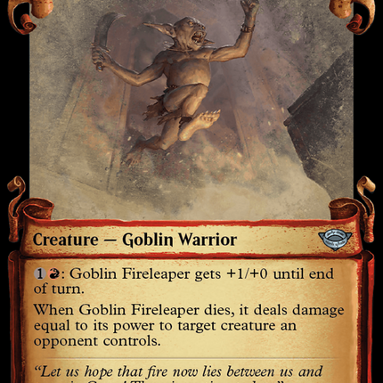 Goblin Fireleaper (Showcase) [The Lord of the Rings: Tales of Middle-earth]