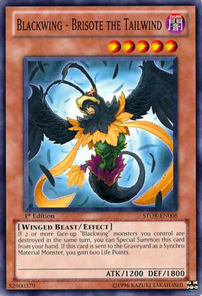 Blackwing - Brisote the Tailwind (Common / Short Print) [STOR-EN008] Storm of Ragnarok 1st Edition