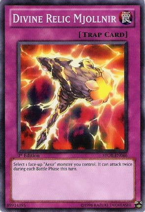 Divine Relic Mjollnir (Common / Short Print) [STOR-EN066] Storm of Ragnarok 1st Edition