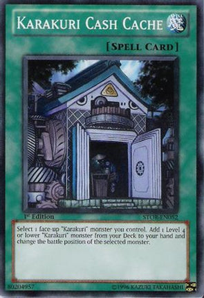 Karakuri Cash Cache (Common / Short Print) [STOR-EN052] Storm of Ragnarok 1st Edition