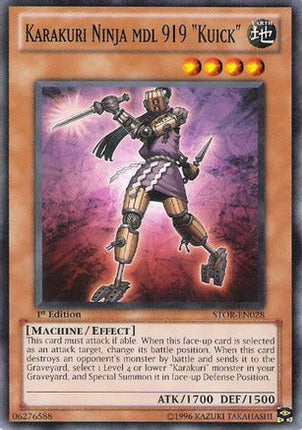 Karakuri Ninja mdl 919 "Kuick" (Common / Short Print) [STOR-EN028] Storm of Ragnarok Unlimited