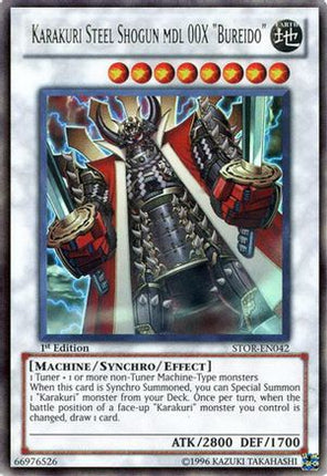 Karakuri Steel Shogun mdl 00X "Bureido" (Ultra Rare) [STOR-EN042] Storm of Ragnarok Unlimited