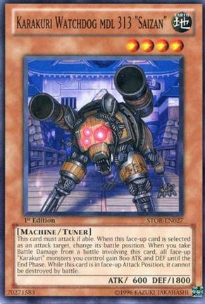 Karakuri Watchdog mdl 313 "Saizan" (Common / Short Print) [STOR-EN027] Storm of Ragnarok Unlimited
