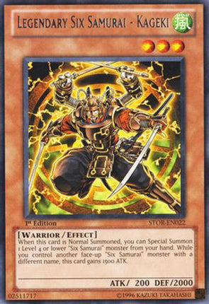Legendary Six Samurai - Kageki (Rare) [STOR-EN022] Storm of Ragnarok Unlimited