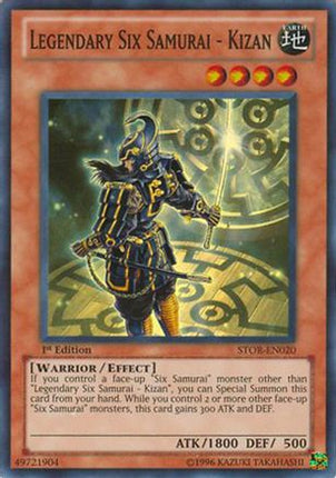 Legendary Six Samurai - Kizan (Super Rare) [STOR-EN020] Storm of Ragnarok 1st Edition