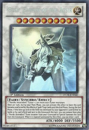 Odin, Father of the Aesir (Ghost Rare)  [STOR-EN040] Storm of Ragnarok 1st Edition