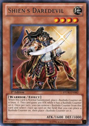 Shien's Daredevil (Rare) [STOR-EN082] Storm of Ragnarok Unlimited