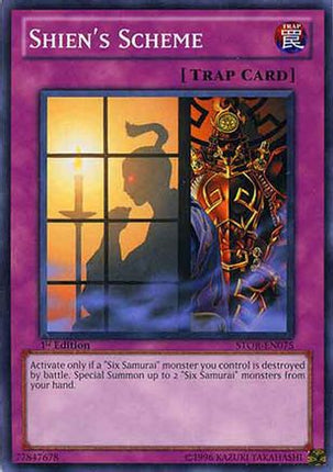 Shien's Scheme (Common / Short Print) [STOR-EN075] Storm of Ragnarok Unlimited