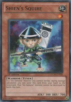 Shien's Squire (Common / Short Print) [STOR-EN026] Storm of Ragnarok Unlimited