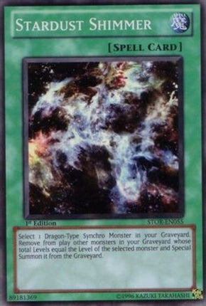 Stardust Shimmer (Super Rare) [STOR-EN055] Storm of Ragnarok Unlimited
