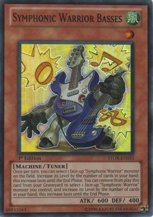 Symphonic Warrior Basses (Super Rare) [STOR-EN033] Storm of Ragnarok 1st Edition