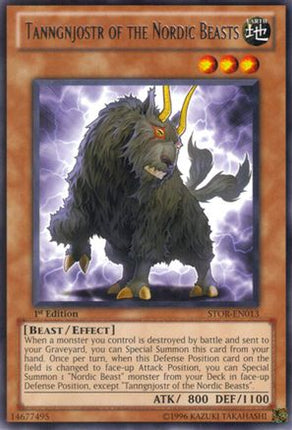 Tanngnjostr of the Nordic Beasts (Rare) [STOR-EN013] Storm of Ragnarok 1st Edition