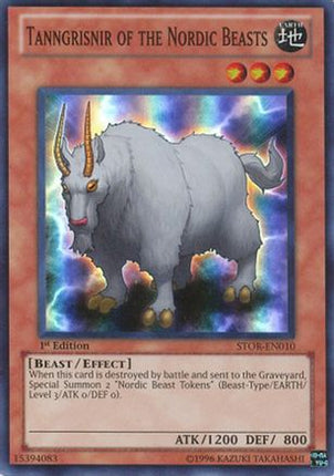 Tanngrisnir of the Nordic Beasts (Super Rare) [STOR-EN010] Storm of Ragnarok 1st Edition