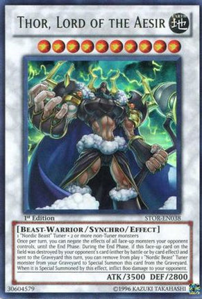 Thor, Lord of the Aesir (Ultra Rare) [STOR-EN038] Storm of Ragnarok Unlimited