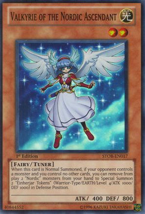 Valkyrie of the Nordic Ascendant (Super Rare) [STOR-EN017] Storm of Ragnarok 1st Edition