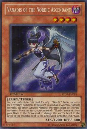 Vanadis of the Nordic Ascendant (Secret Rare) [STOR-EN081] Storm of Ragnarok 1st Edition