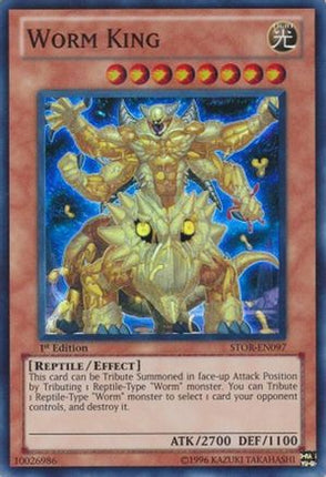 Worm King (Super Rare) [STOR-EN097] Storm of Ragnarok 1st Edition