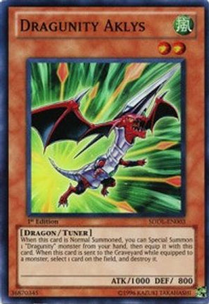 Dragunity Aklys (Super Rare) [SDDL-EN003] Structure Deck: Dragunity Legion 1st Edition