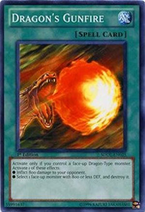 Dragon's Gunfire (Common / Short Print) [SDDL-EN025] Structure Deck: Dragunity Legion 1st Edition