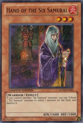 Hand of the Six Samurai (Super Rare) [STOR-ENSE2] Storm of Ragnarok Limited