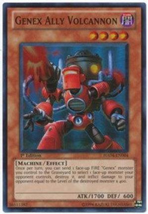 Genex Ally Volcannon (Super Rare) [HA04-EN004] Hidden Arsenal 4 1st Edition