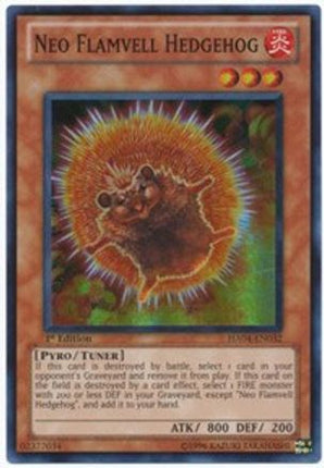 Neo Flamvell Hedgehog (Super Rare) [HA04-EN032] Hidden Arsenal 4 1st Edition