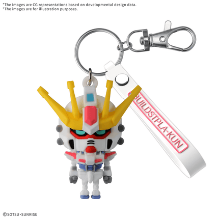 3D Rubber Mascot Keychain - Build Stpla-Kun