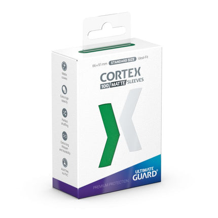 ULTIMATE GUARD - CORTEX SLEEVES - STANDARD SIZE - 100CT GREEN MATTE