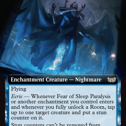 Fear of Sleep Paralysis (Extended Art) [Duskmourn: House of Horror Commander] Foil