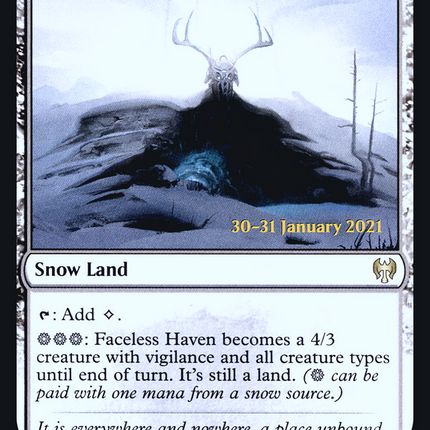 Faceless Haven [Kaldheim Promos] Prerelease Foil