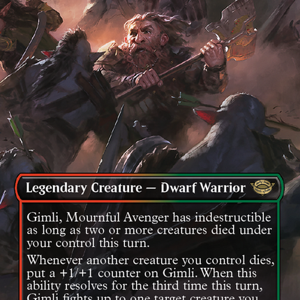 Gimli, Mournful Avenger (Borderless) [The Lord of the Rings: Tales of Middle-earth]