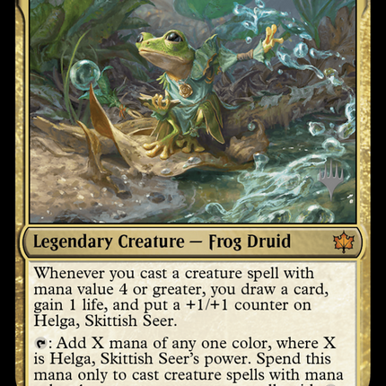 Helga, Skittish Seer [Bloomburrow Promos]