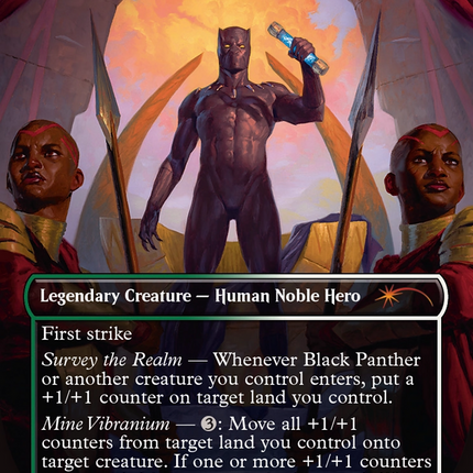 Black Panther, Wakandan King (Borderless) [Secret Lair Drop] Foil