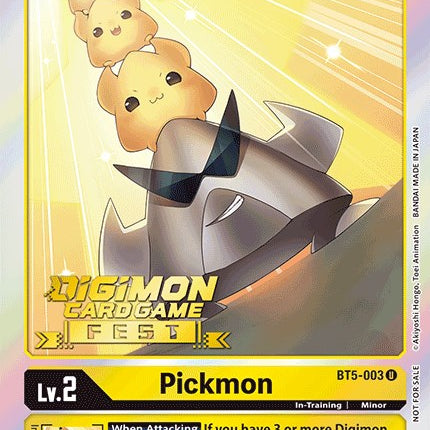 Pickmon [BT5-003] (Digimon Card Game Fest 2022) [Battle of Omni Promos]