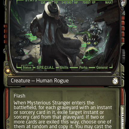Mysterious Stranger (Showcase) [Fallout] Surge Foil