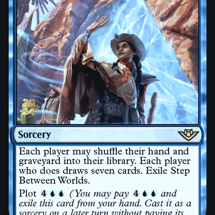 Step Between Worlds [Outlaws of Thunder Junction Promos] Prerelease Foil