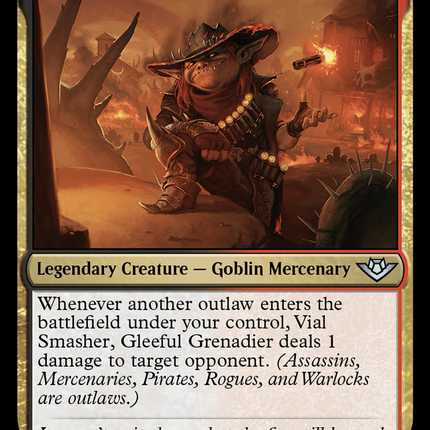 Vial Smasher, Gleeful Grenadier [Outlaws of Thunder Junction] Foil