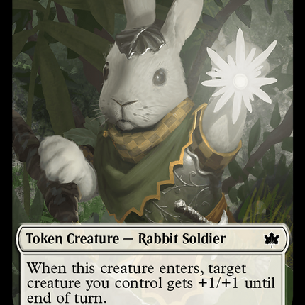 Interpid Rabbit [Bloomburrow Tokens]
