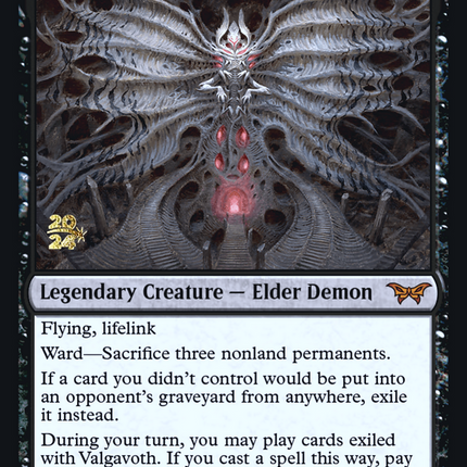 Valgavoth, Terror Eater [Duskmourn: House of Horror Promos] Prerelease Foil
