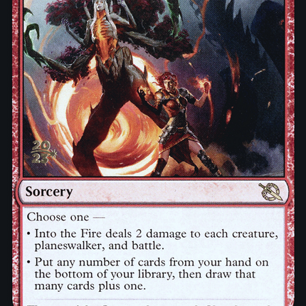 Into the Fire [March of the Machine Promos] Prerelease Foil