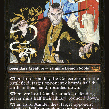 Lord Xander, the Collector (Showcase) [Streets of New Capenna] Gilded Foil