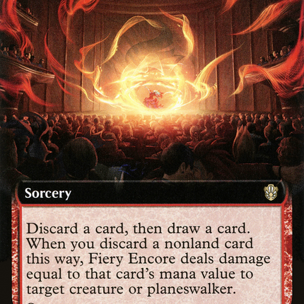 Fiery Encore (Extended Art) [Commander 2021]