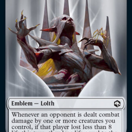 Treasure // Lolth Emblem [Adventures in the Forgotten Realms Tokens]