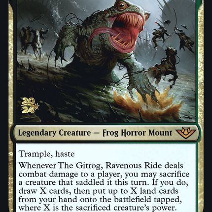 The Gitrog, Ravenous Ride [Outlaws of Thunder Junction Promos] Prerelease Foil