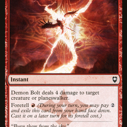 Demon Bolt [Commander Legends: Battle for Baldur's Gate]