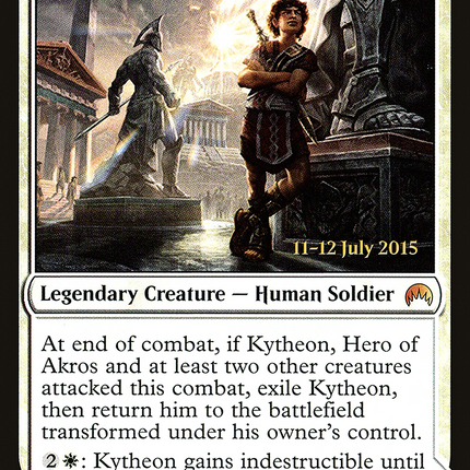 Kytheon, Hero of Akros // Gideon, Battle-Forged [Magic Origins Promos] Prerelease Foil
